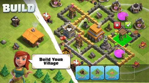 Xây dựng wall tại clash of clans hack